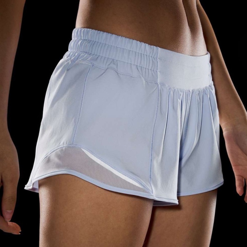 Lululemon Hotty Hot Low-Rise Lined Short 2.5" Pastel Blue
